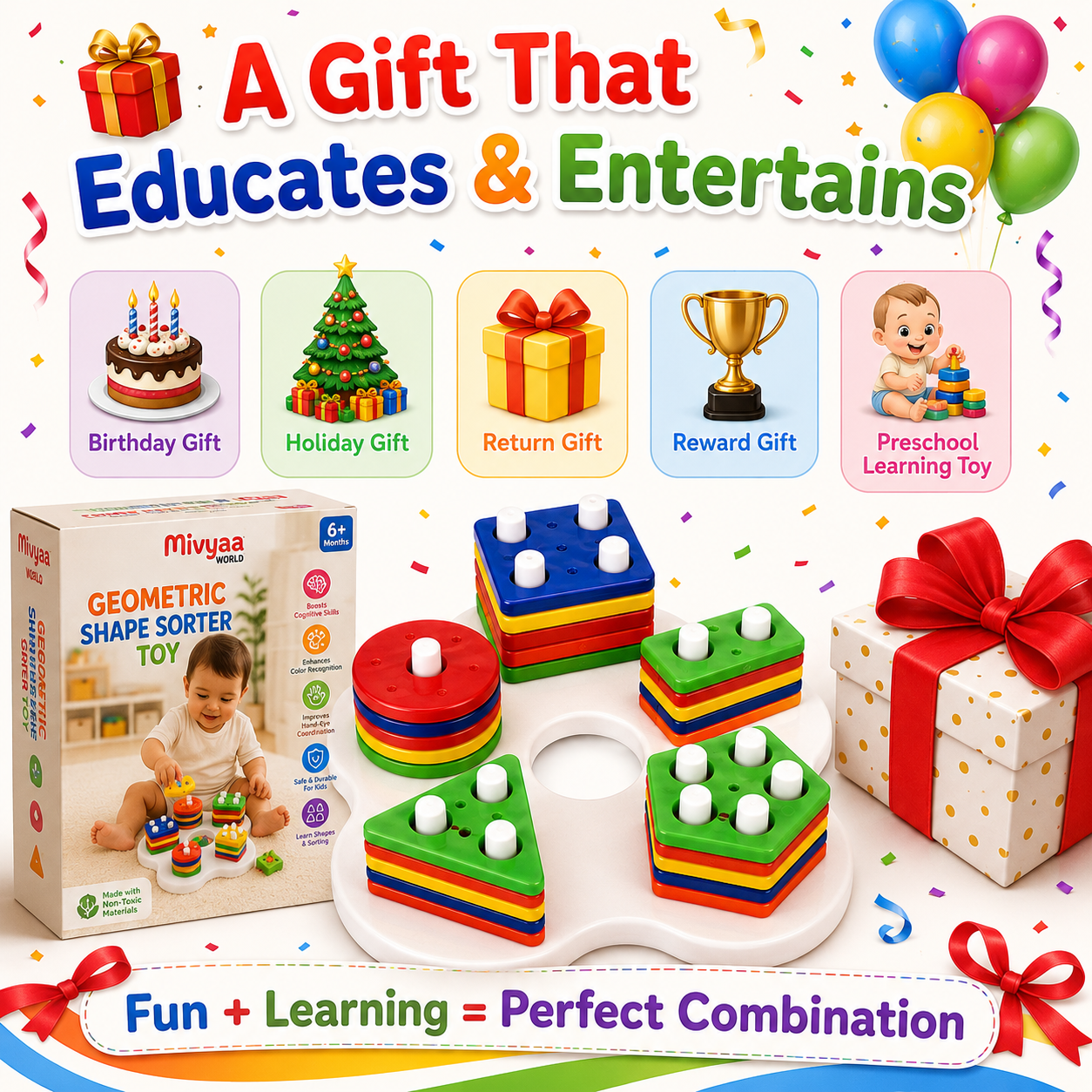 Geometric Shape Sorter - Star
