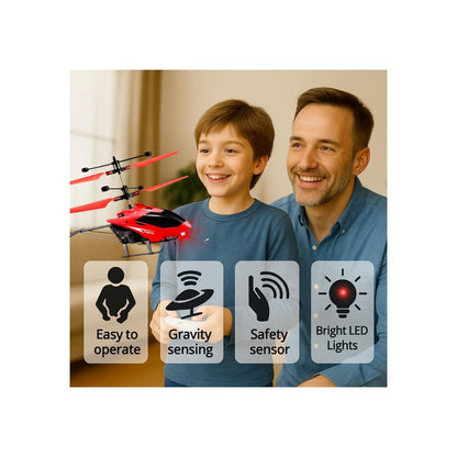 Remote Control Helicopter with Hand Sensor - Red