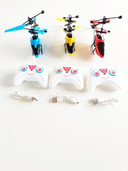 Remote Control Helicopter with Hand Sensor - Blue