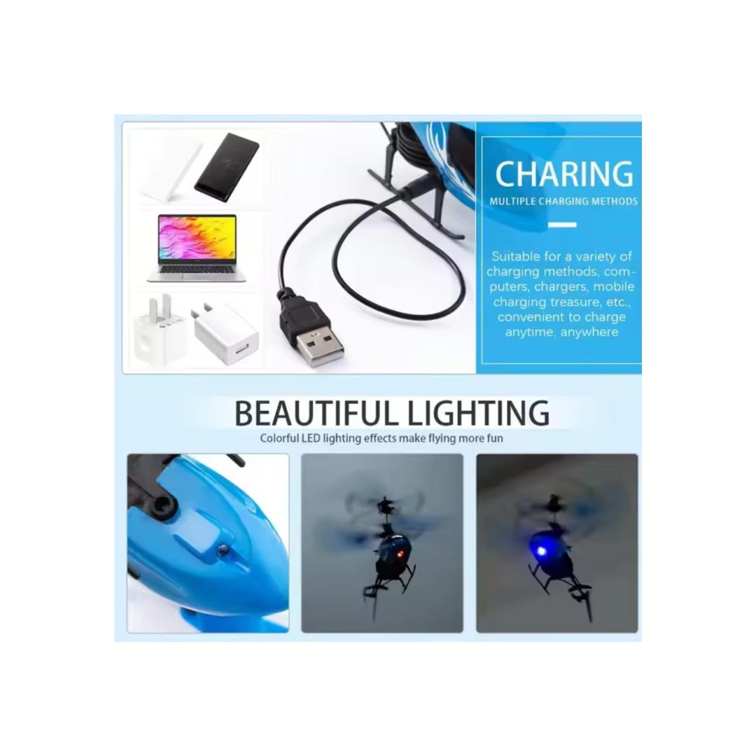 Remote Control Helicopter with Hand Sensor - Blue