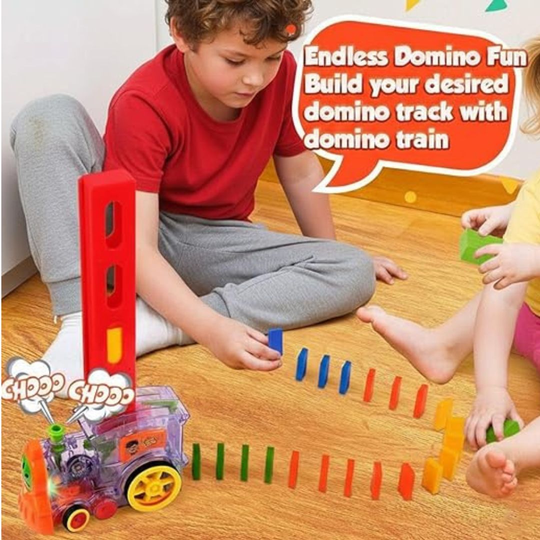 Domino Funny Electric Train Toy Set (40 Pieces)