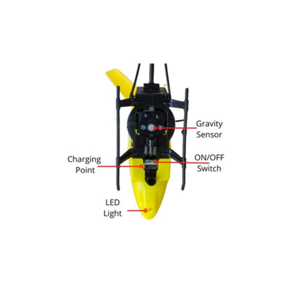 Remote Control Helicopter with Hand Sensor - Yellow