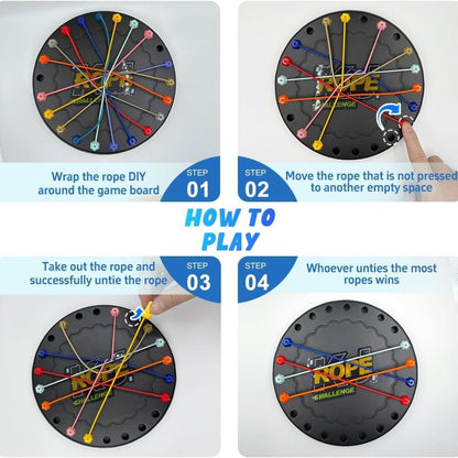 Rope Twister Puzzle Game (Untangling Brain Challenge Toy)