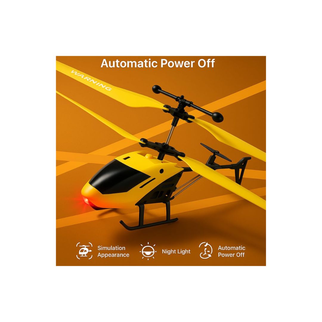 Remote Control Helicopter with Hand Sensor - Yellow