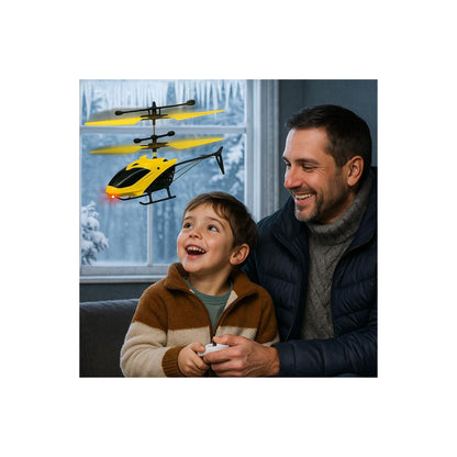 Remote Control Helicopter with Hand Sensor - Yellow