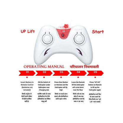 Remote Control Helicopter with Hand Sensor - Red