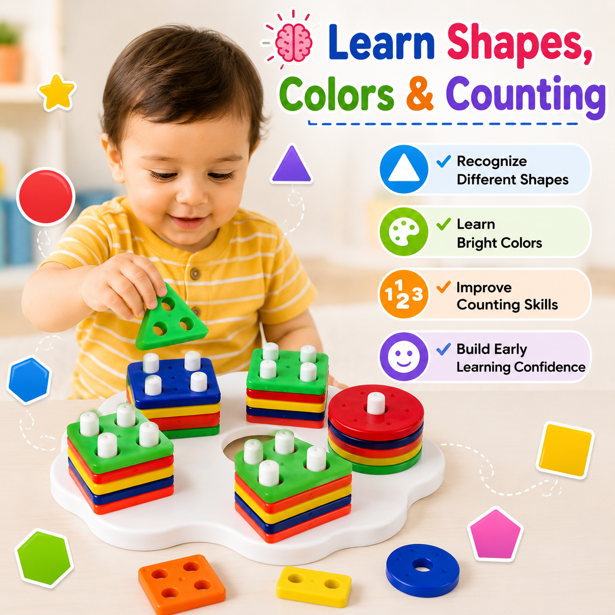 Geometric Shape Sorter - Star