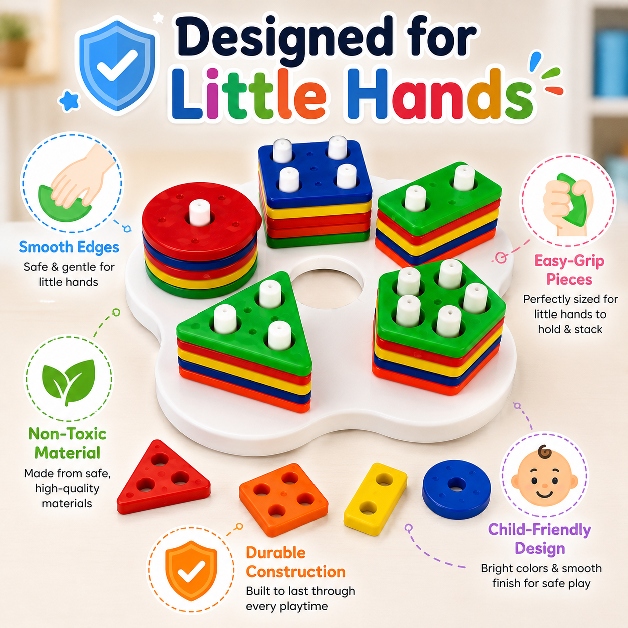 Geometric Shape Sorter - Star