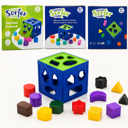 Shape Sorter Cube with Colorful Blocks