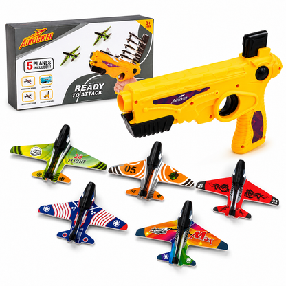 Airplane Gun Launcher with 5 planes