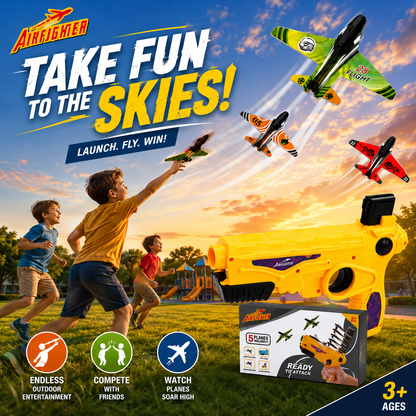 Airplane Gun Launcher with 5 planes