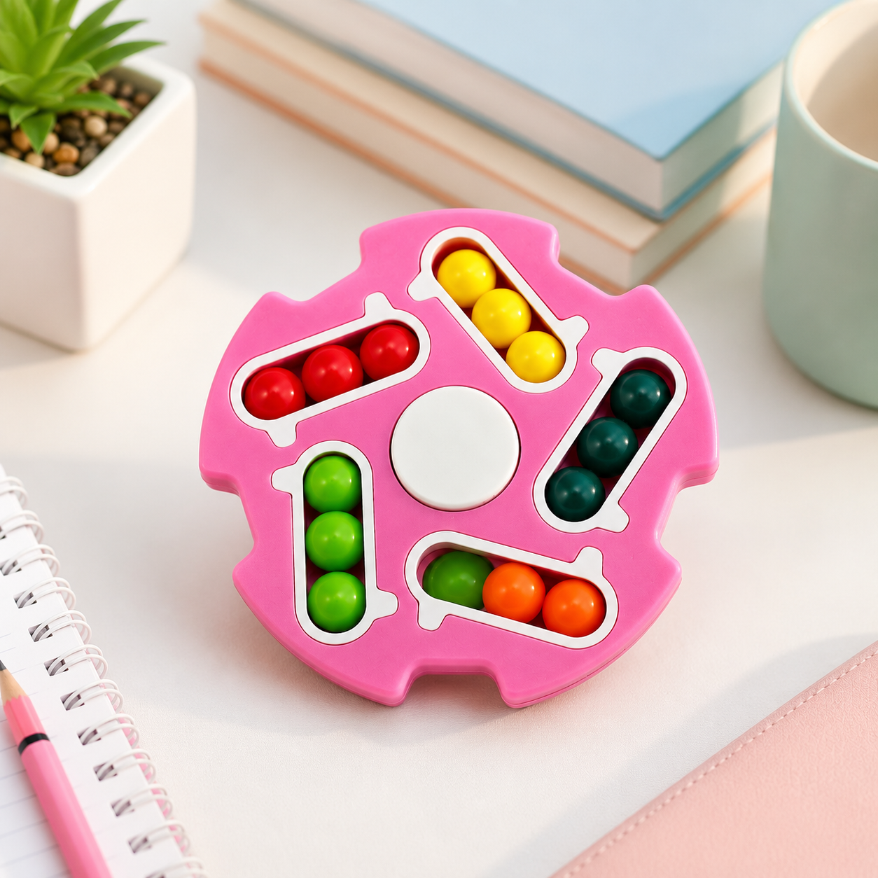 Fidget Spinner & Color Matching Puzzle Toy