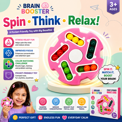 Fidget Spinner & Color Matching Puzzle Toy