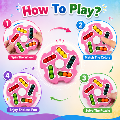 Fidget Spinner & Color Matching Puzzle Toy