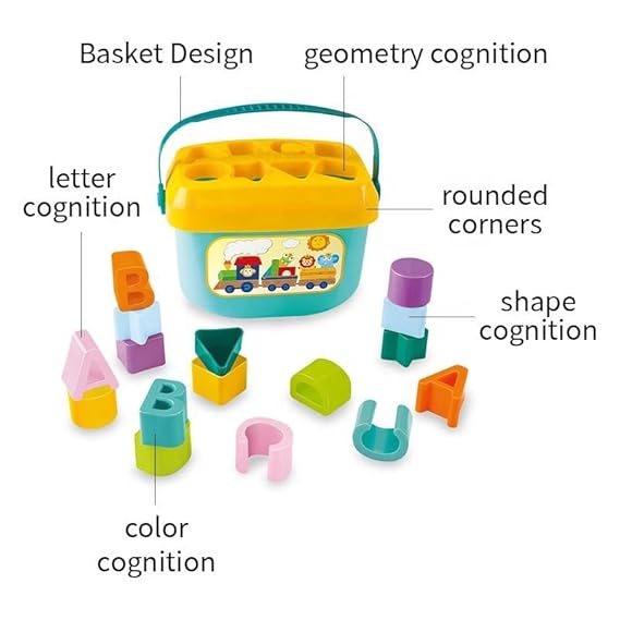 Baby's First Block Toy with 16 blocks