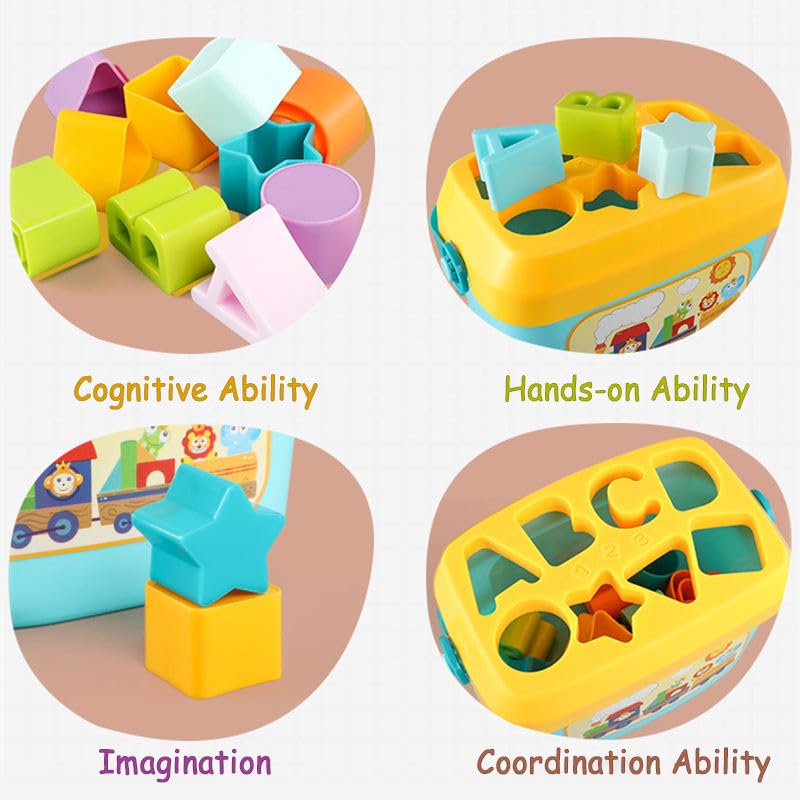 Baby's First Block Toy with 16 blocks