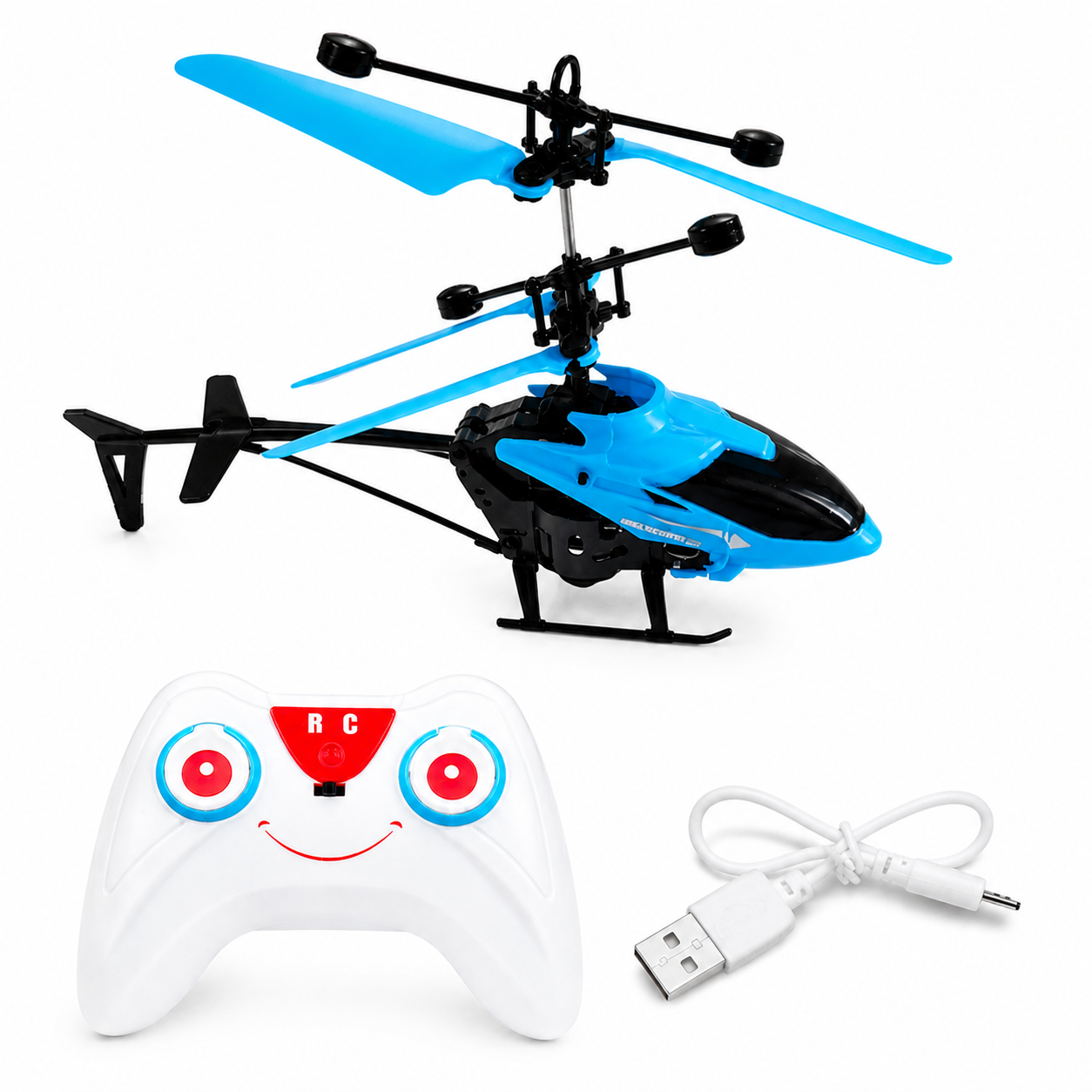 Remote Control Helicopter with Hand Sensor - Blue